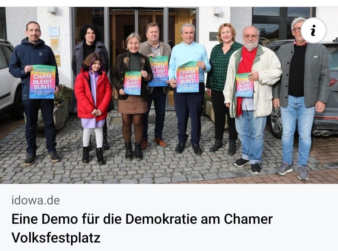 Demo "Cham bleibt bunt"